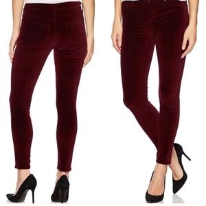 Hudson Jeans Deep Red Corduroy Pants